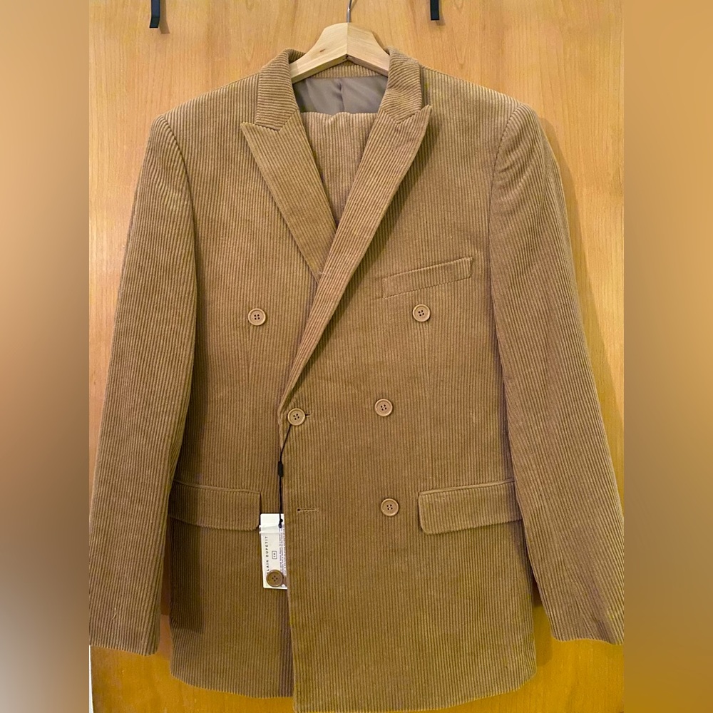 Alain Dupetit corduroy suit 36R - Wes Anderson style